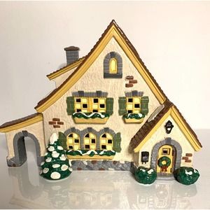 Dept 56 Snow Village "Carmel Cottage" #54666 Retired w/ Box & Light Estate find